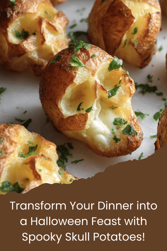 Spooky Halloween Skull Potatoes