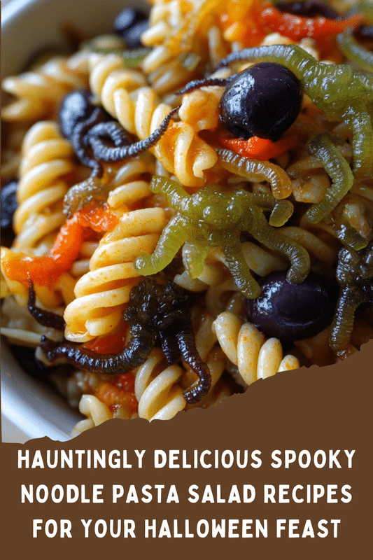 Spooky Noodle Pasta Salad