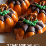 Sweet Chocolate Pretzel Pumpkins