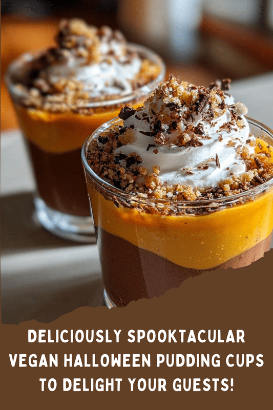 Vegan Halloween Pudding Cups