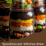 Witches Brew Halloween Cake Jars