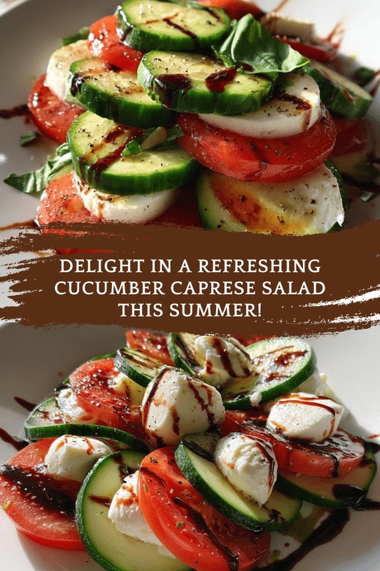 cucumbe caprese salad
