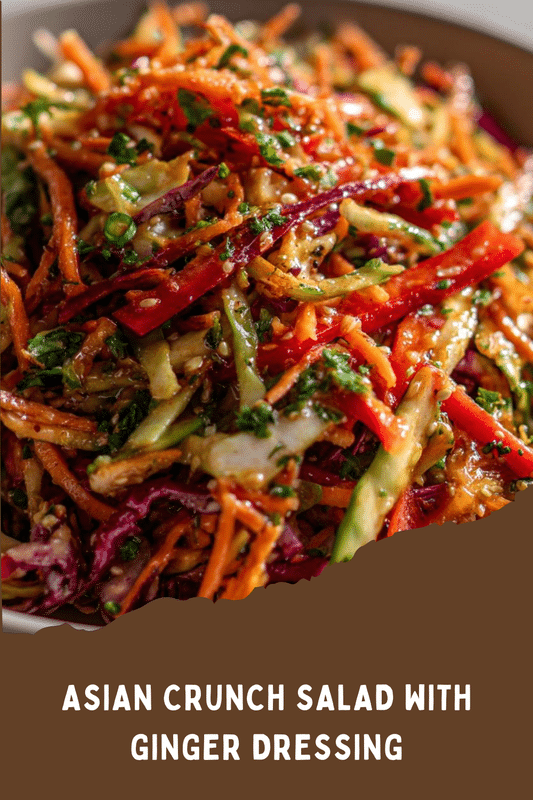 Asian Crunch Salad with Ginger Dressing