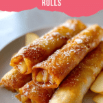 Baked Apple Pie Rice Paper Rolls