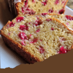 Cranberry Vanilla Eggnog Bread