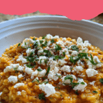 Creamy Pumpkin Risotto With Goat Cheese Delight