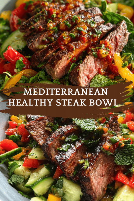 Healthy Steak Bowl Recipe Inspired by the Mediterranean Diet