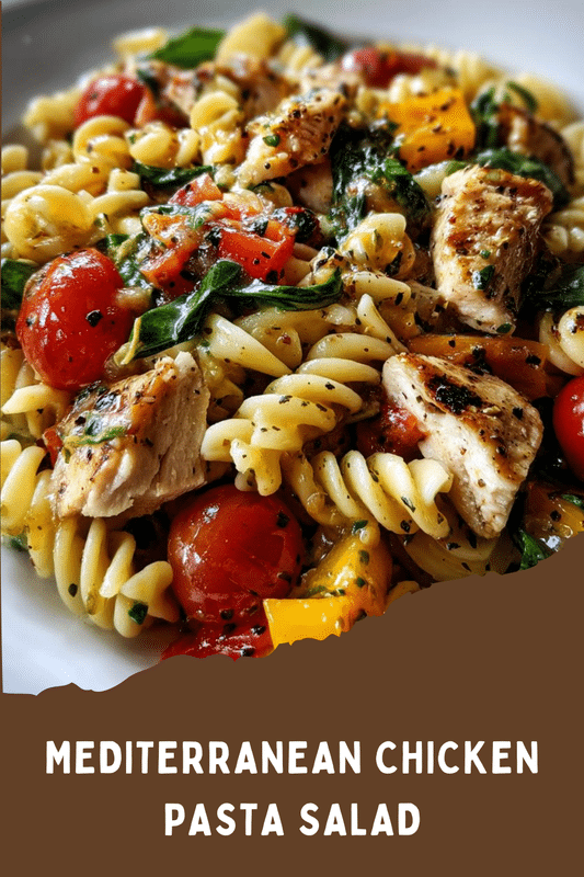 Mediterranean Chicken Pasta Salad