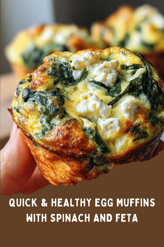 Quick & Healthy Egg Muffins with Spinach and Feta