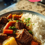 Beef Stew and Rice