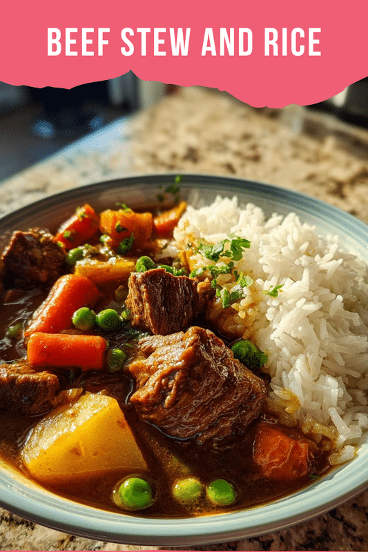 Beef Stew and Rice