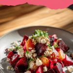 Beet Salad with Goat Cheese & Balsamic Vinaigrette