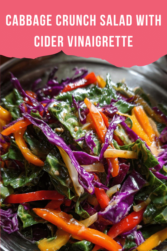 Cabbage Crunch Salad with Cider Vinaigrette