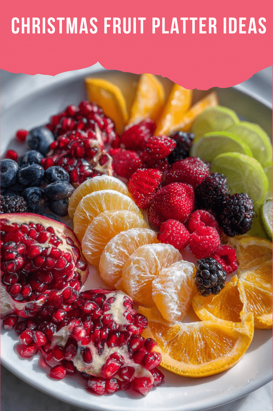 Christmas fruit platter