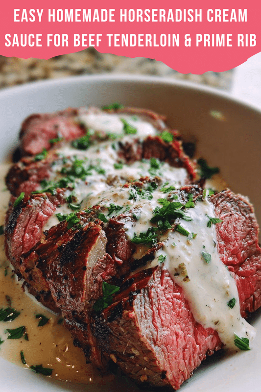Easy Homemade Horseradish Cream Sauce for Beef Tenderloin & Prime Rib