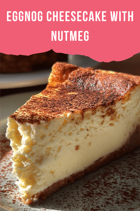 Eggnog Cheesecake with Nutmeg