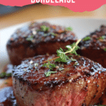Pan-Seared Filet Mignon Bordelaise