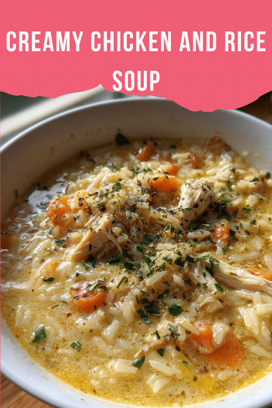 creamy chicken and rice soup