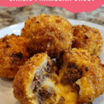Cheeseburger Bombs with Garlic Parmesan Crust