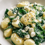 Creamy Gnocchi with Spinach and Feta Recipe