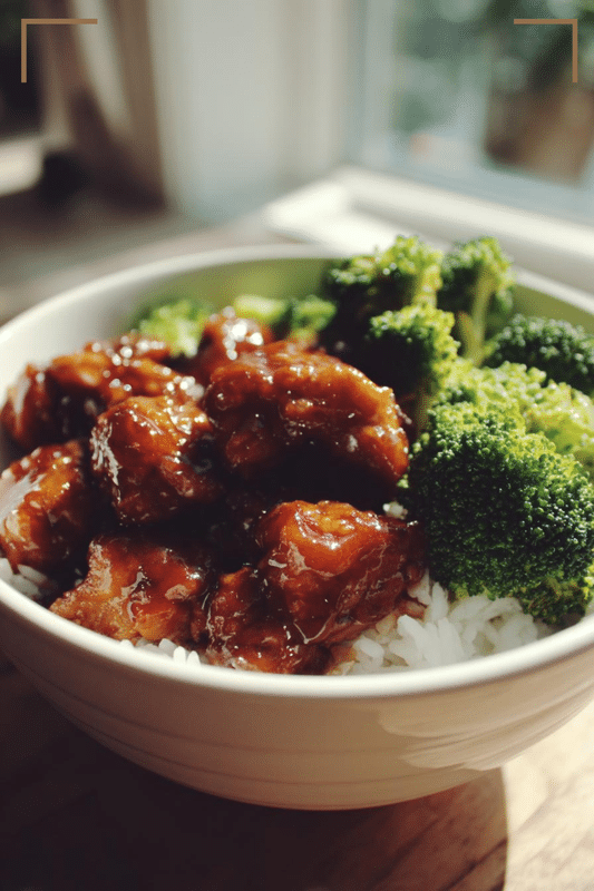 Delicious Sticky Chicken Broccoli Rice Bowls Recipe