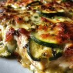 High Protein Easy Chicken Zucchini Bake