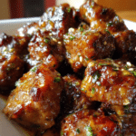 High Protein Slow Cooker Garlic Butter Beef Bites