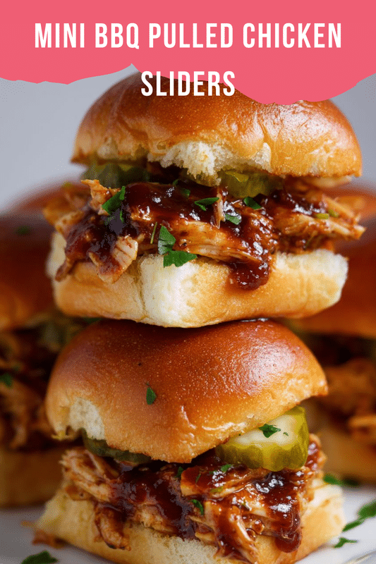Mini BBQ Pulled Chicken Sliders
