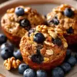Close-up of a nutritious grab go breakfast with fresh ingredients.