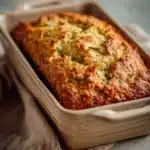 Close-up of zucchini bread made with almond flour, showcasing a low carb option