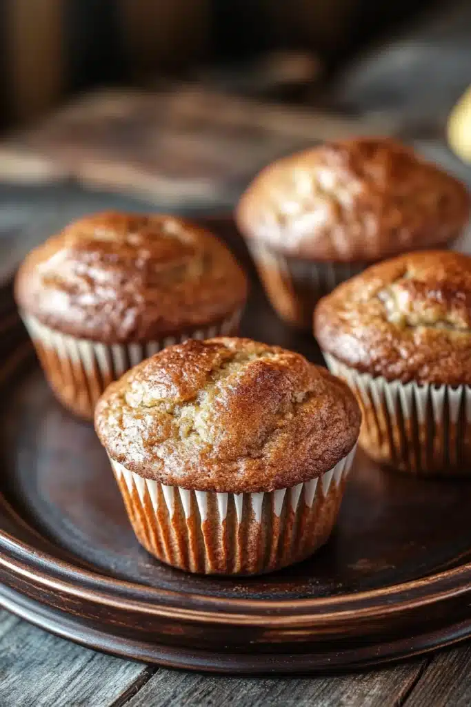 Close-up of a delicious banana muffin illustration with a clean background.