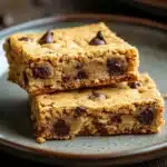 Close-up of a gluten-free bar cookie with a clean background and natural lighting.