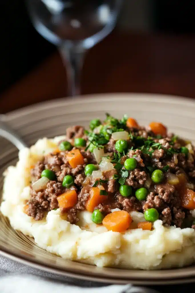 Close-up of a delicious ground beef dinner perfect for kids, with bright and appetizing presentation.