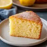 Close-up of a lemon cake with high altitude adjustment, showcasing bright and appetizing textures.