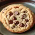Close-up of sugar cookie chocolate chip cookies with a warm, inviting look.